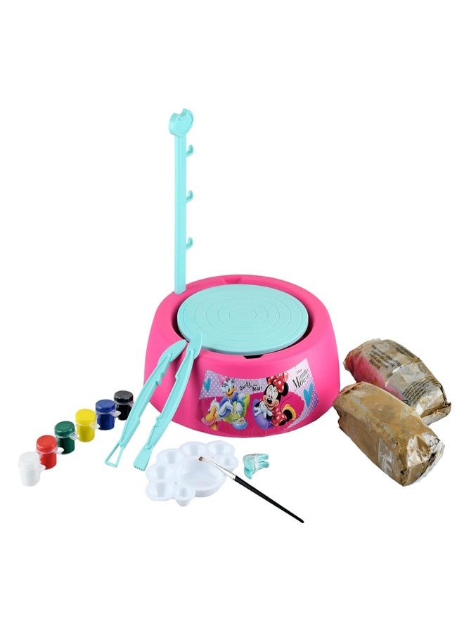 إستلو مجموعة عجلة الخزف من إستيلو | مجموعة الخزف والرسم | مجموعة ألعاب فنية وحرفية للمبتدئين | تتضمن طين تشكيل، وأدوات نحت، وألوان وفرش | هدية للأطفال من عمر 8 سنوات فما فوق (ميني) - Image 3